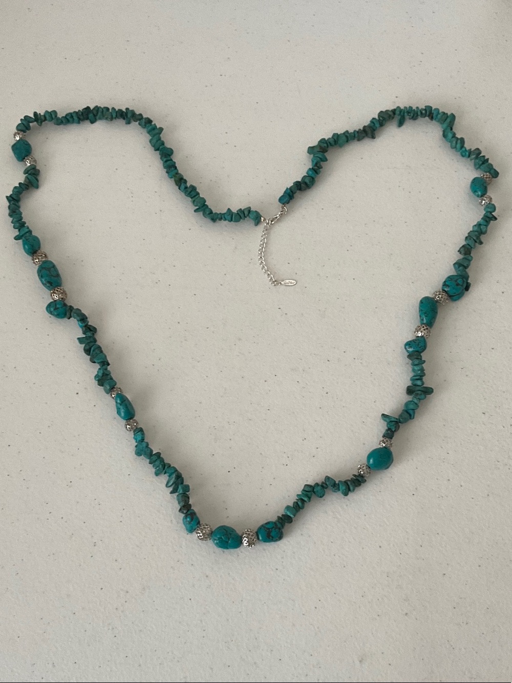 Es Mor Turquoise Chip Bead Necklace